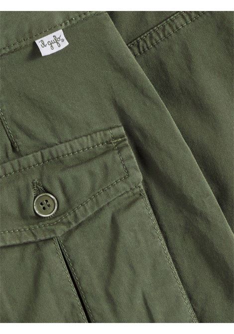 Gonna bambina verde in cotone IL GUFO | GN231C6074/MAVERDE